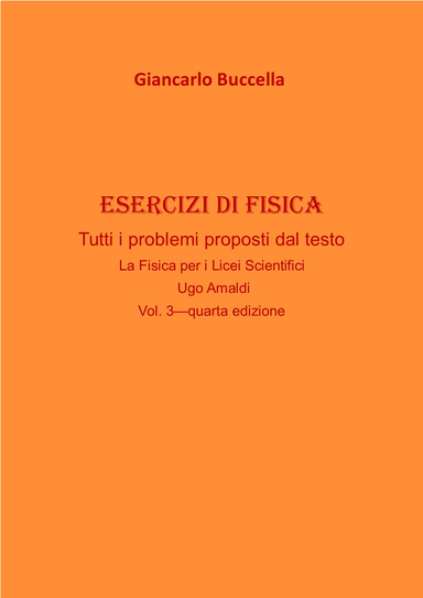 copertina libro esercizi Amaldi 3